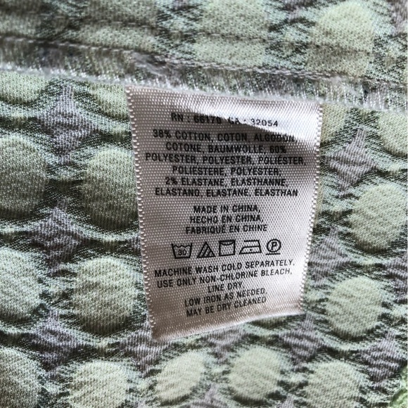 Anthropologie Maeve Seren Skirt Polka Dot in Mint Green & Grey Size S - Picture 3 of 12